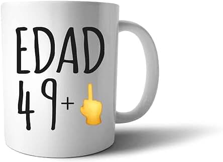 Taza 50 Cumpleaños Hombre o Mujer -Original - Taza de Desayuno - Taza Personalizada - Regalos Originales de 50 Cumpleaños - 50 Aniversario Broma - Regalos Amigas -Taza 50 Años -Taza Cincuenta Años