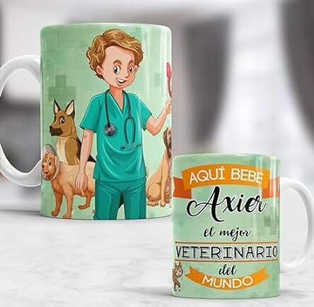 Taza Aquí Bebe el Mejor Veterinario del Mundo - Taza aqui Bebe un Super Veterinario - Taza Personalizada con Nombre - Taza Regalo Original para Veterinario - Taza de Cerámica de 350 ML Taza Aquí Bebe el Mejor Veterinario del Mundo - Taza aqui Bebe un Super Veterinario - Taza Personalizada con Nombre - Taza Regalo Original para Veterinario - Taza de Cerámica de 350 ML