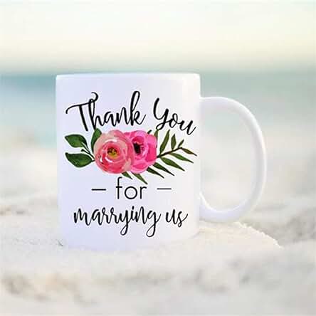 Taza de Agradecimiento para Casarse con Nosotros, Regalo Oficial de Boda, Regalo para Oficiante de Boda, taza para Oficiante de Boda, taza de Oficial de boda