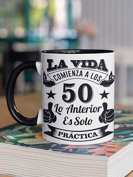 Taza de Desayuno para 50 Cumpleaños