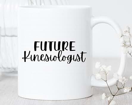 Taza de Kinesiólogo del Futuro taza de Kinesiología taza de Ejercicio Ciencia Kinesióloga, Regalos de Kinesiología, Graduado, Deportes, Psicología, la Mejor idea de Regalo para San Valentín,