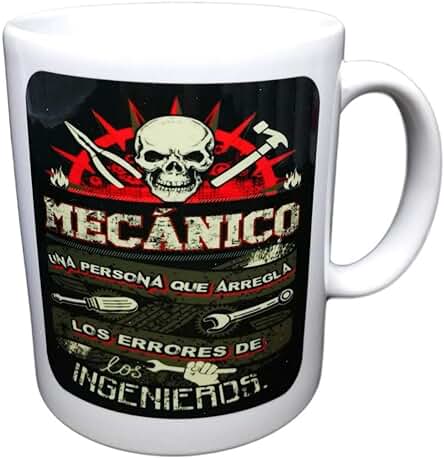 Taza Frase MECANICO UNA Persona Que ARREGLA LOS Errores DE LOS Ingenieros Regalo para MECANICO. Taza Original