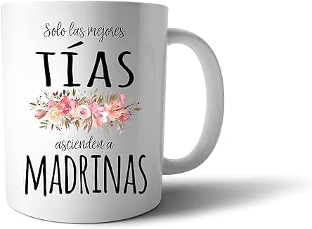 Taza Madrina Bautizo - Personalizada -¿ Quieres ser mi Madrina ? -¿ Quieres ser mi Padrino ? - Anunciar Embarazo - Bautizo Niño Niña- Detalles Bautizo - Regalos Padrinos Bautizo - Madrina Bautizo