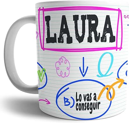 Taza para Opositora Personalizada con Nombre, 11 oz / 330 ml, Regalo Original y Motivacional..