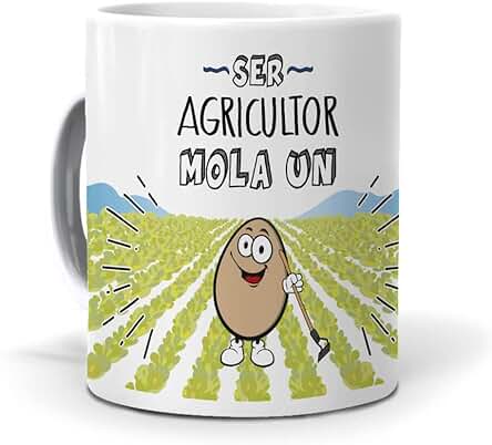 Taza Regalo Personalizado y Divertido Agricultor. Ser Agricultor mola un Huevo. Cerámica AAA - 350 ml. Taza Regalo Personalizado y Divertido Agricultor. Ser Agricultor mola un Huevo. Cerámica AAA - 350 ml.
