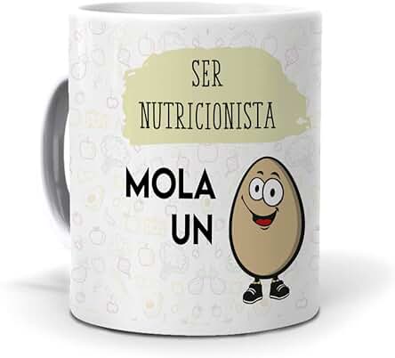 Taza Regalo Personalizado y Divertido Nutricionista. Ser Nutricionista mola un Huevo. Cerámica AAA - 350 ml.