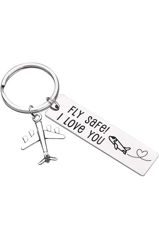Tecreo Piloto Regalos Fly Safe I Love You Llavero para Papá Vuelo Personal Aerolínea Trabajador Novios Marido Regalo de Larga Distancia Viajero Regalo para Cumpleaños Tecreo Piloto Regalos Fly Safe I Love You Llavero para Papá Vuelo Personal Aerolínea Trabajador Novios Marido Regalo de Larga Distancia Viajero Regalo para Cumpleaños