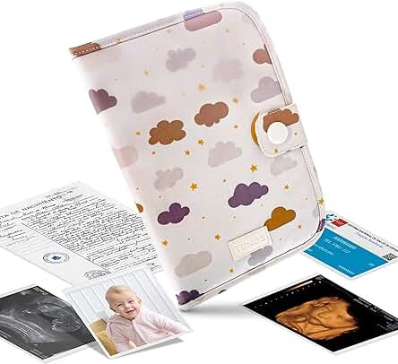 TENDS Portadocumentos Bebé-Porta Documentos bebe como Organizador de Tarjetas o Cartillas Médicas y Cosas para Bebes-Carpeta de bebe Ideal como Regalos Originales para Bebes Recien Nacidos