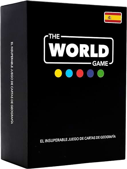 The World Game - Juego de Cartas de Geografía - Juego de Mesa Educativo para Niños, Familiares y Adultos Niños y Niñas Adolescentes - En Español