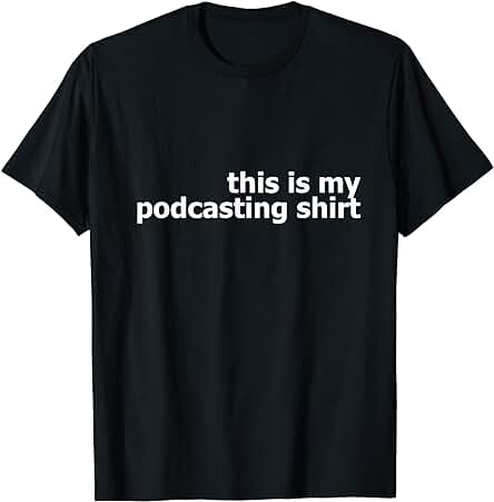 This is My Podcasting Shirt Camiseta de Regalo para Podcaster Camiseta