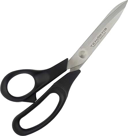 Tijeras de Modista y Sastre para Zurdos 21 cm en Acero Inoxydable con Mango Ergonomico - Tenartis 555 Made in Italy