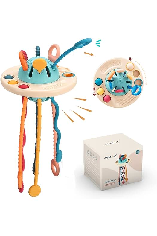 Towwoo Towwoo Juguete Sensorial para Niños Pequeños UFO Juguetes Montessori 1 Años para Bebés 18+ Meses, Juguete Educativos Edades Tempranas Interactivo Montessori de Silicona para 1-3 Jóvenes Niños y Niñas