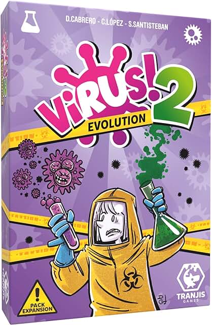 Tranjis Games - VIRUS! 2 Evolution (Expansión) - Juego de Cartas, 8 a 99 Años (TRG-12evo)