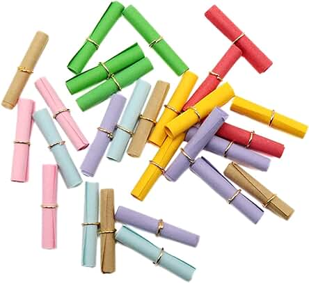 TSLRSA Cápsulas de Color Mensajes - 120Pcs Papel de Mensaje de Deseo, Mensaje de Papel de Colores y Anillo de Metal para Botellas de Deseos, Regalos Navideños, Cumpleaños Infantiles o Celebraciones TSLRSA Cápsulas de Color Mensajes - 120Pcs Papel de Mensaje de Deseo, Mensaje de Papel de Colores y Anillo de Metal para Botellas de Deseos, Regalos Navideños, Cumpleaños Infantiles o Celebraciones