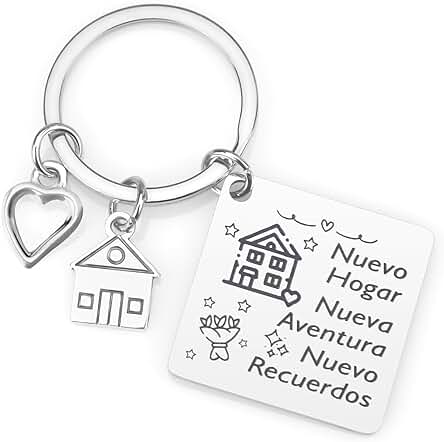 Twidels Llavero Casa Nueva Regalo Mujer Regalo Hombre Llavero de Nuevo Hogar Llavero Esposo Esposa Regalo Novia Novio Llavero Casa Regalo para Nueva Casa Regalos Originales para Mujer Hombre