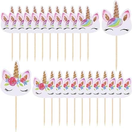 Unicornio Decoración Tarta,24 Piezas Birthday Cake Topper Set Primeros de La Torta Cupcake Topper Decoracion Tartas Cumpleaños,para Niños Niñas Regalo Unicornio Decoraciones de Fiesta Baby Shower Unicornio Decoración Tarta,24 Piezas Birthday Cake Topper Set Primeros de La Torta Cupcake Topper Decoracion Tartas Cumpleaños,para Niños Niñas Regalo Unicornio Decoraciones de Fiesta Baby Shower
