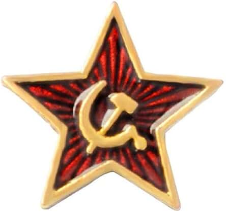 Unknowns Pin Pin Vintage URSS Star Pin Sickle Hammer Broche Soviético Comunismo Patriot Joyería Regalo Ropa Decoración Ejército Star Pin