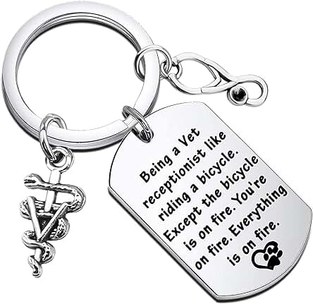 Vet Tech Jewelry - Llavero de Regalo para Veterinarios, Asistente Veterinario, Regalo Veterinario, Regalo de Medicina Veterinaria Vet Tech Jewelry - Llavero de Regalo para Veterinarios, Asistente Veterinario, Regalo Veterinario, Regalo de Medicina Veterinaria
