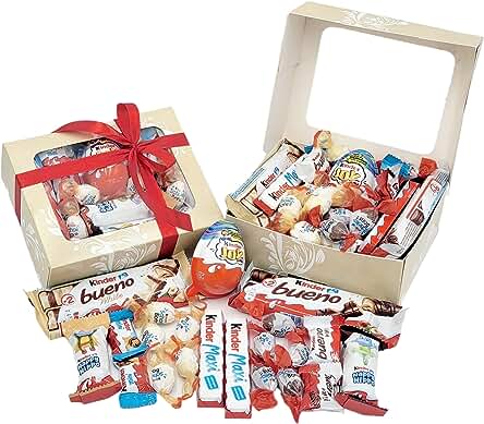 VILAER Chocolates Originales Para Regalar, Caja Sorpresa, Regalos Originales, Ideal para Cumpleaños Todas las Edades, Regalo para Parejas, Navidad, Caja de Regalo (KINDER)