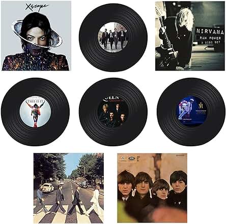 Vinyl Record Decoration, 4 Pieces Roll Music Party Decorations Record, 4 Pieces Cartel de Musica, Vinyl Record Wall Decoration, para la Decoración de Bares.the Beatles (Color Aleatorio) Vinyl Record Decoration, 4 Pieces Roll Music Party Decorations Record, 4 Pieces Cartel de Musica, Vinyl Record Wall Decoration, para la Decoración de Bares.the Beatles (Color Aleatorio)