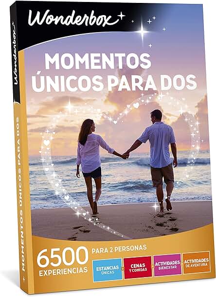 WONDERBOX Caja Regalo para Parejas - Momentos ÚNICOS para Dos - 6.500 Experiencias para Dos Personas - Idea de Regalo Navidad