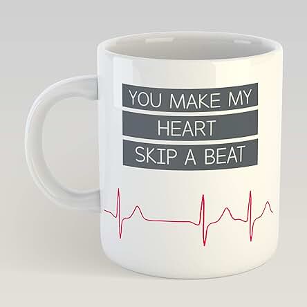 You Make My Heart Skip A Beat - Profesionales de la Salud, Medicina, Enfermera, Amor | San Valentín | Regalos Divertidos | Doctor Humor | Día de San Valentín
