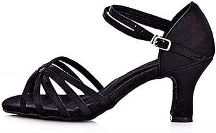 Zapatos de Baile Latinoamericanos - Color Negro - Mujer - Salón de Baile - Idea de Regalo de Cumpleaños