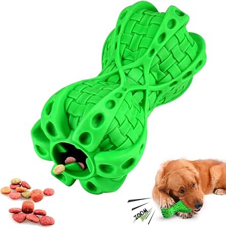 Zoybis Juguete para Perro para Masticador Agresivo, Grande, Mediano, Casi Indestructible, Súper Masticable, Juguete de Cumpleaños para Perro (Verde)