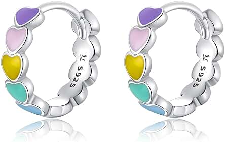 Ztowoto-Pendientes Hipoalergénicos de Plata de ley 925, Bonitos Pendientes de Unicornio, Regalos, Coloridos Pendientes de Unicornio de Proteína Sintética para Niñas y Mujeres Ztowoto-Pendientes Hipoalergénicos de Plata de ley 925, Bonitos Pendientes de Unicornio, Regalos, Coloridos Pendientes de Unicornio de Proteína Sintética para Niñas y Mujeres