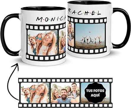 Zumo Digital Taza Personalizada con Foto y Texto, Regalos Originales para Amigos Friends, Regalos Personalizados, Taza Desayuno Café Original (Amigos)