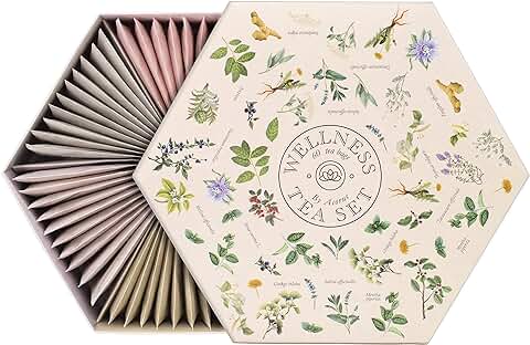 ACORUS | Surtido de té de Bienestar | Juego de Regalo de caja de Cesta de té Surtido Natural | Cuadro de Selección Grande | 60 Bolsitas de té | 6 tés Funcionales ACORUS | Surtido de té de Bienestar | Juego de Regalo de caja de Cesta de té Surtido Natural | Cuadro de Selección Grande | 60 Bolsitas de té | 6 tés Funcionales