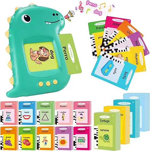 Adeokay Español Tarjetas Flash Parlantes, Inglés & Español Bilingüe Juguetes Educativos Niños para 2 3 4 5 6 Años Niños Regalos Infantiles, Cuenta con 112 Tarjetas de Doble Cara y 224 Palabras Adeokay Español Tarjetas Flash Parlantes, Inglés & Español Bilingüe Juguetes Educativos Niños para 2 3 4 5 6 Años Niños Regalos Infantiles, Cuenta con 112 Tarjetas de Doble Cara y 224 Palabras