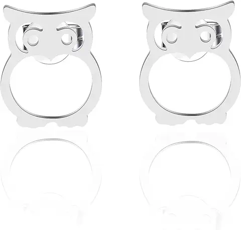 Pendientes de Búho, Aretes de Animal para Mujer, Regalo de Búho, Joyería para Amantes de Búho, Joyería  