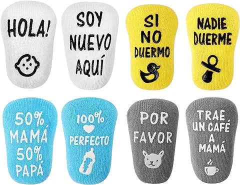 ANOTION Calcetines De Bebé De 0 a 12 Meses, Regalo Divertido Para Bebé, Regalo Para Niño Y Niña, Regalos Para Nacimiento, Baby Shower, Regalos Para Bebé Para Nacimiento ANOTION Calcetines De Bebé De 0 a 12 Meses, Regalo Divertido Para Bebé, Regalo Para Niño Y Niña, Regalos Para Nacimiento, Baby Shower, Regalos Para Bebé Para Nacimiento
