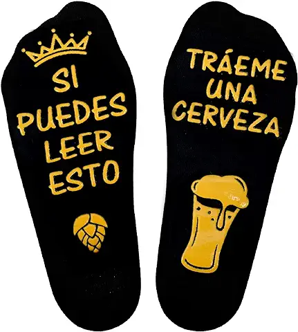 ANOTION Calcetines Tobilleros Divertidos Para Amantes De La Cerveza, Calcetines De Algodón Novedosos, Calcetines Antideslizantes De Invierno, Para El Hogar, Regalo Para Mujeres Y Hombres  