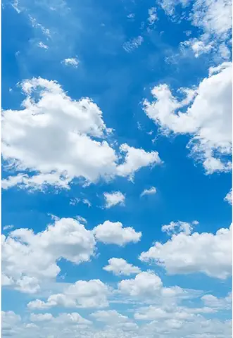 Aoihrraan 2x3m Azul Cielo Blanco Nubes Fondo Cielo Vista Natural Paisaje Fotografía Fondo Niños Cumpleaños Fiesta Bebé Ducha Decoración Niñas Niños Adultos Arte Retrato Foto Estudio Accesorios  