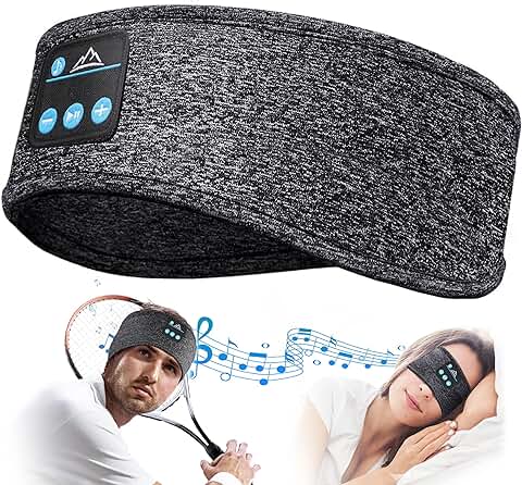 Auriculares para Dormir Regalos Originales para Hombre Mujer - Amigo Invisible Antifaz Auriculares con Ultrafinos HD Estéreo Altavoces, Orejeras Antiruido Auriculares para Dormir Regalos Originales para Hombre Mujer - Amigo Invisible Antifaz Auriculares con Ultrafinos HD Estéreo Altavoces, Orejeras Antiruido