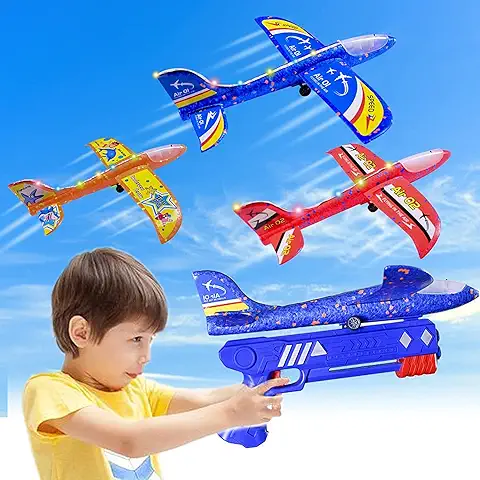 Avion Juguete, Lanzador de Aviones con Pistola de Tiro, Avión Volador Planeador Espuma, Juego Aire Libre Jardín, Infantil Regalo Navidad Cumpleaños para Niños Niñas 3, 4, 5, 6, 7, 8, 9, 10 Años Avion Juguete, Lanzador de Aviones con Pistola de Tiro, Avión Volador Planeador Espuma, Juego Aire Libre Jardín, Infantil Regalo Navidad Cumpleaños para Niños Niñas 3, 4, 5, 6, 7, 8, 9, 10 Años