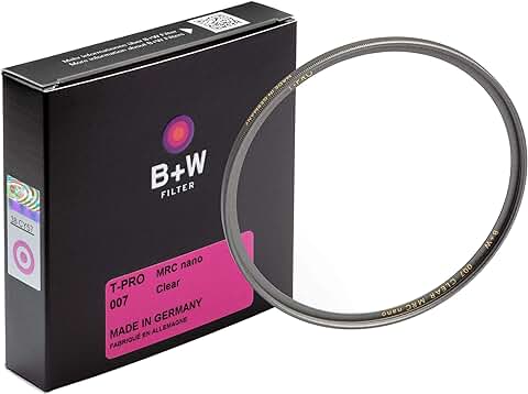 B&W 007 1097737 62 - Filtro Protector (62 mm, T-Pro, Acabado de Titanio, MRC Nano, 16 Capas Antirreflectantes, Súper Fino, Premium)  