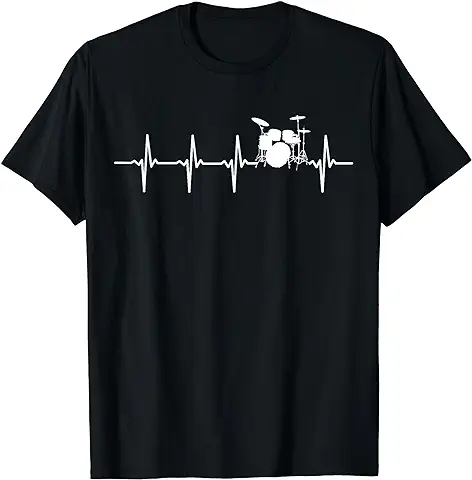 Batería Latidos De Corazón Regalo Para Bateristas Camiseta Batería Latidos De Corazón Regalo Para Bateristas Camiseta
