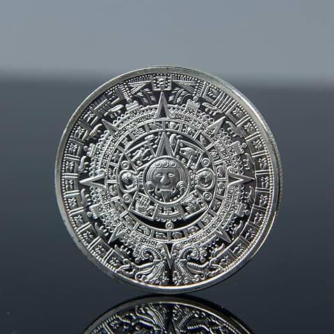 BODYART Aleación Chapada en Plata Calendario Maya Azteca Moneda Conmemorativa Recuerdo Colección de Arte Regalo BODYART Aleación Chapada en Plata Calendario Maya Azteca Moneda Conmemorativa Recuerdo Colección de Arte Regalo