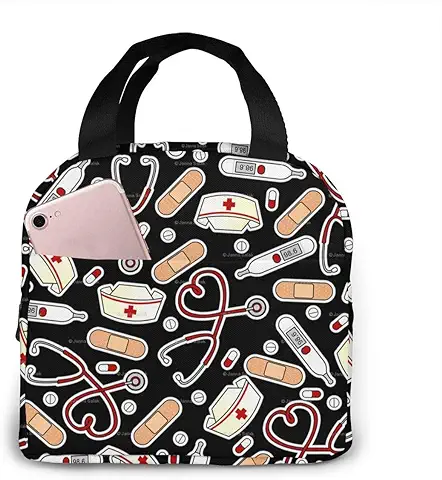 Bolsa de Almuerzo Caja de Almuerzo Aislada Gorro de Enfermera con Termómetro Médico Bolsa de Almuerzo Bolsa de Refrigeración Portátil a Prueba de Fugas Bolsa de Almuerzo para Picnic o Viaje Bolsa de Almuerzo Caja de Almuerzo Aislada Gorro de Enfermera con Termómetro Médico Bolsa de Almuerzo Bolsa de Refrigeración Portátil a Prueba de Fugas Bolsa de Almuerzo para Picnic o Viaje
