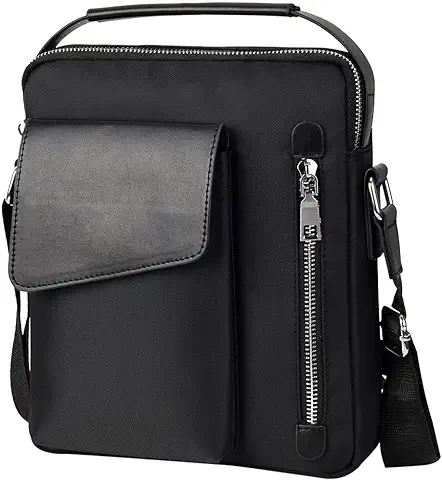 Bolso Bandolera Mochila Mensajero Hombres - Bolso Bandolera Monedero Pecho Bolso Bandolera Antirrobo Correa Ajustable Mochila Grande Impermeable para Viajes Informales Senderismo  