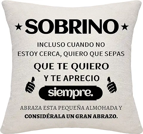 Bommex Recordatorio Regalo para Sobrino de Tío Regalo para Sobrino Funda de Cojín para Sobrino Regalo de Cumpleaños Regalo de Graduación (Sobrino) Bommex Recordatorio Regalo para Sobrino de Tío Regalo para Sobrino Funda de Cojín para Sobrino Regalo de Cumpleaños Regalo de Graduación (Sobrino)