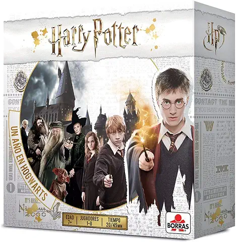 Borras - Juego de Mesa Harry Potter un Año en Hogwarts. 4 Modos de Juego Distintos. Recomendado para Fans de la Saga y a Partir de 7 Años (18357)  