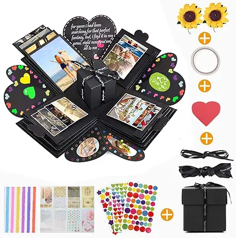 Caja Creativa Explosion Box,KIPIDA DIY Photo Album Scrapbook,Cumpleaños,Regalos del Día de la Madre para Mujeres,Aniversario,Caja de Regalo,Caja de Explosión Hecha a Mano,Caja de Regalo para Mamá Caja Creativa Explosion Box,KIPIDA DIY Photo Album Scrapbook,Cumpleaños,Regalos del Día de la Madre para Mujeres,Aniversario,Caja de Regalo,Caja de Explosión Hecha a Mano,Caja de Regalo para Mamá