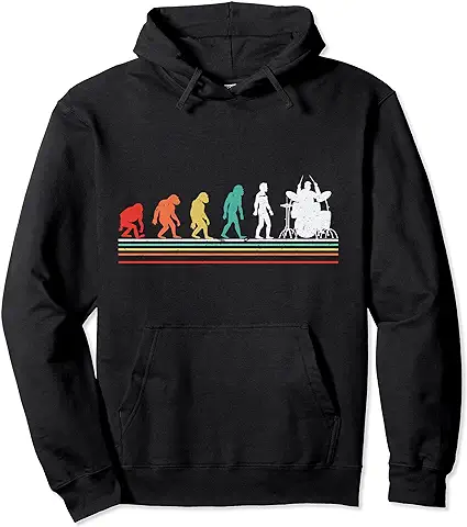 Camiseta para Baterista Regalo Aficionado a la Música Sudadera con Capucha Camiseta para Baterista Regalo Aficionado a la Música Sudadera con Capucha