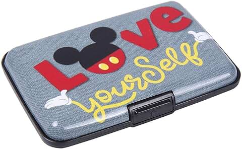 CERDÁ Life'S Little Moments - Mickey Mouse Disney - Cartera Metálica - Tarjetero Color Gris - Licencia Oficial CERDÁ Life'S Little Moments - Mickey Mouse Disney - Cartera Metálica - Tarjetero Color Gris - Licencia Oficial