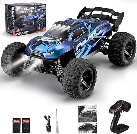 Coche Teledirigido 1:14 4WD RC Coches para Niños a Partir de 8 Años, 2,4 GHz 60 Km+/h Vehículo RC de Alta Velocidad, Coches de Carreras Deportivos Aficionados, Regalos para Niños y Niñas  