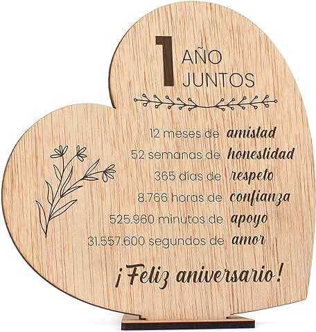 CONTRAXT Regalos Primer Aniversario Bodas o Novios. Detalles Originales Postal Tarjeta de Felicitacion Pareja 1 año Casados Mujer Hombre (1 Año) CONTRAXT Regalos Primer Aniversario Bodas o Novios. Detalles Originales Postal Tarjeta de Felicitacion Pareja 1 año Casados Mujer Hombre (1 Año)